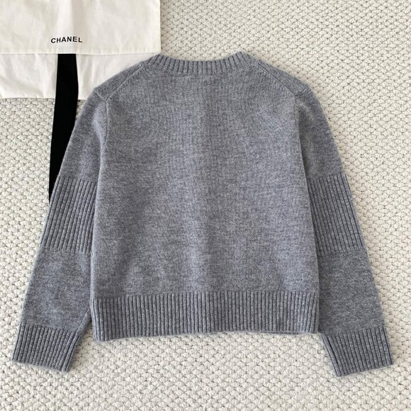 Chanel gray Cardigan Size 36 - Picture 2 of 8